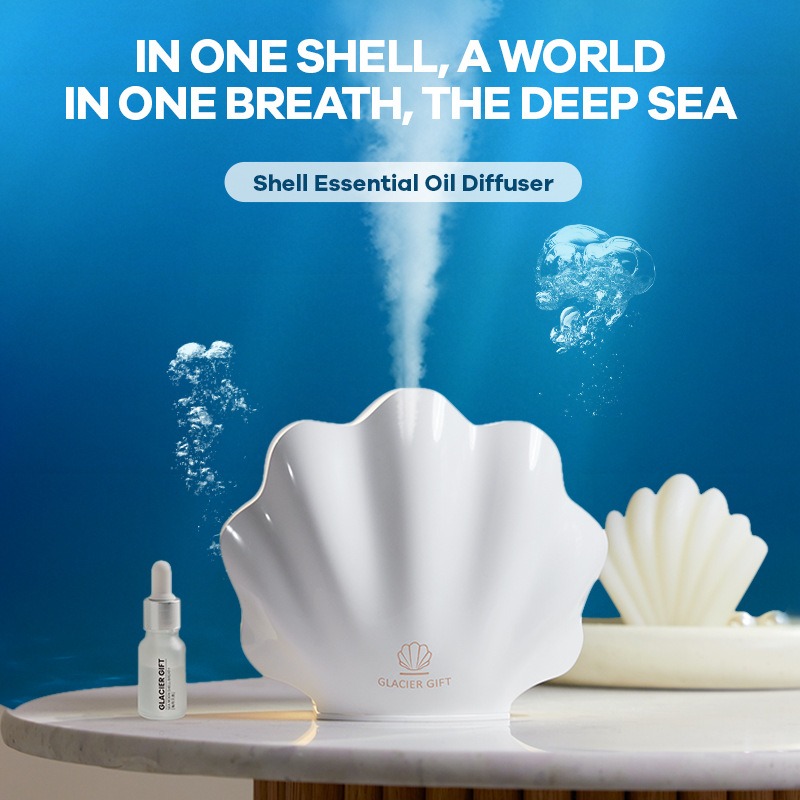 Home Fragrance No 4 - Umidificatore per fragranze a conchiglia, macchina