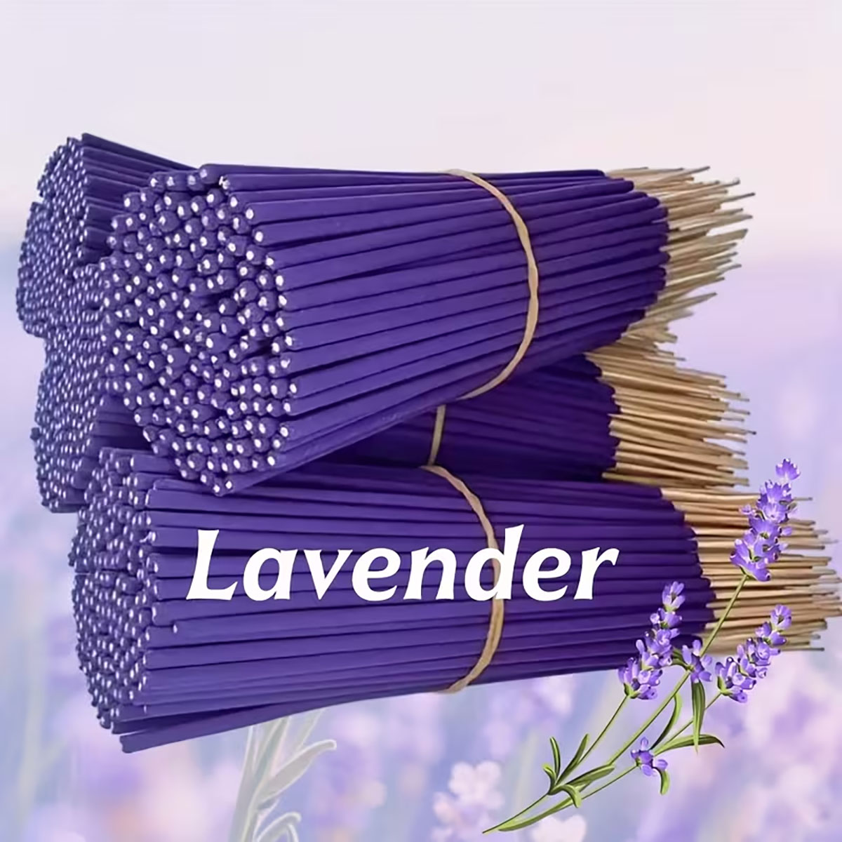 Home Fragrance Scented Candle - Bastoncini d'incenso premium all'aroma di lavanda,
