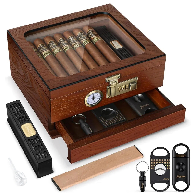 Home Fragrance Maple Walnut - Humidor per Sigari, Scatola per Sigari