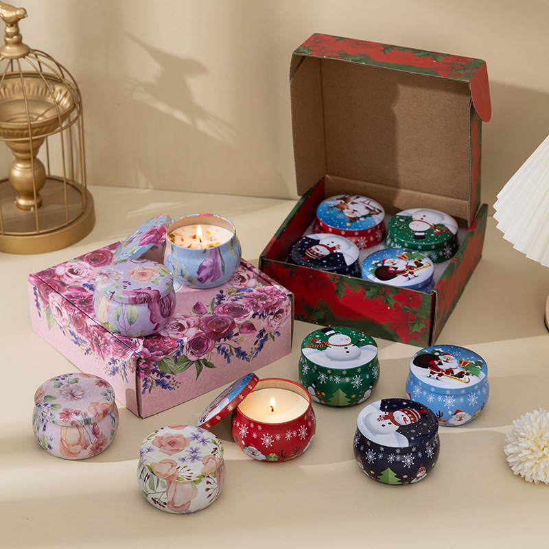 Home Fragrance No 4 - Set regalo di candele profumate natalizie
