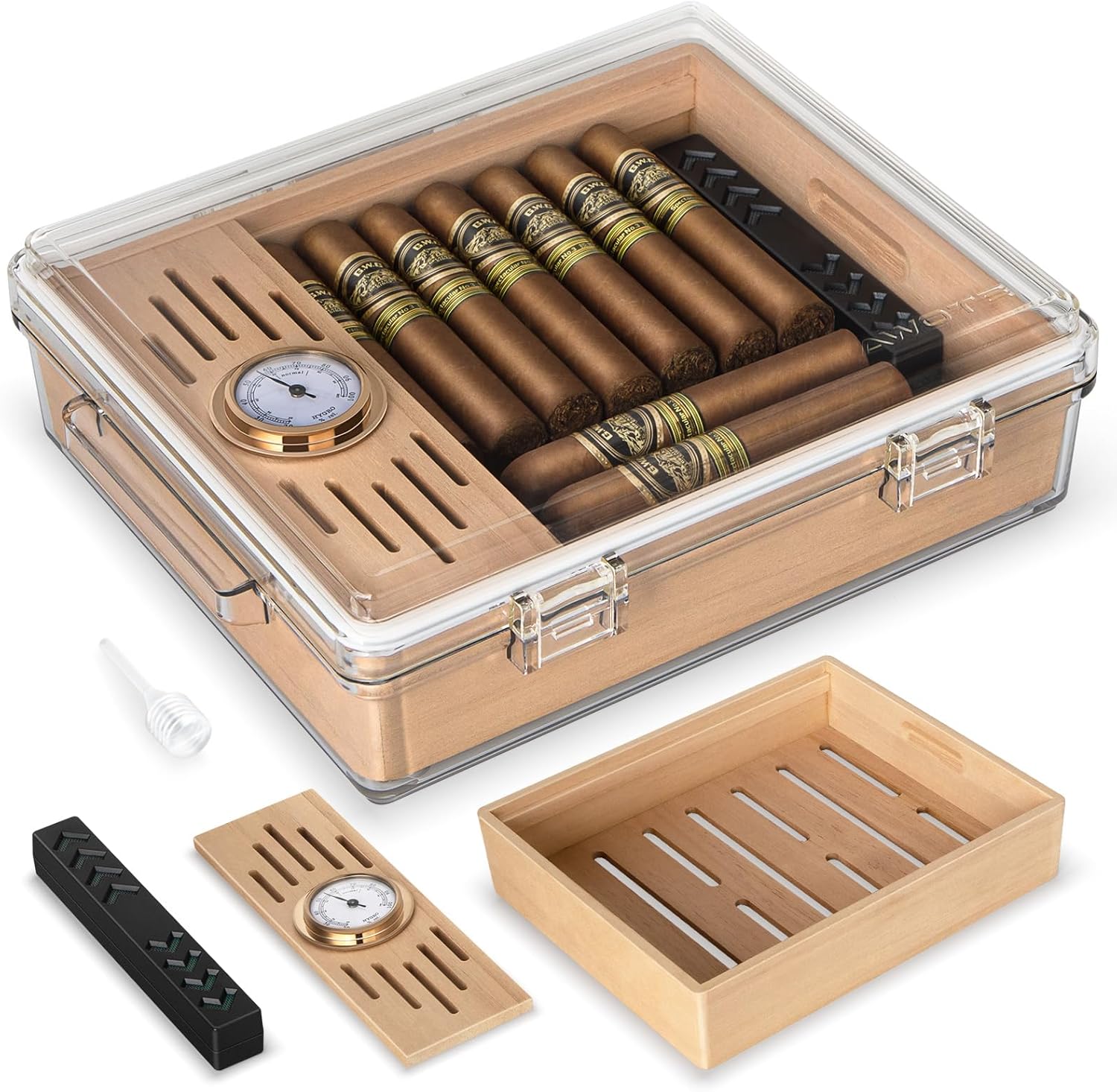 Home Fragrance Maple Walnut - Humidor per Sigari in Acrilico, Scatola