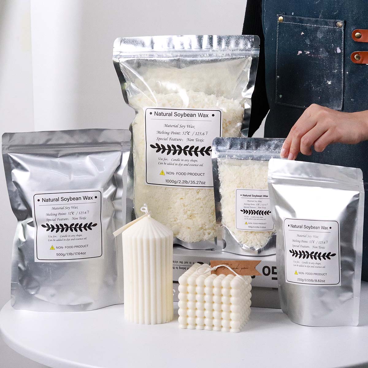 500g/1kg Naturale Cera di Soia - Soy Wax Flake recensione e prezzo