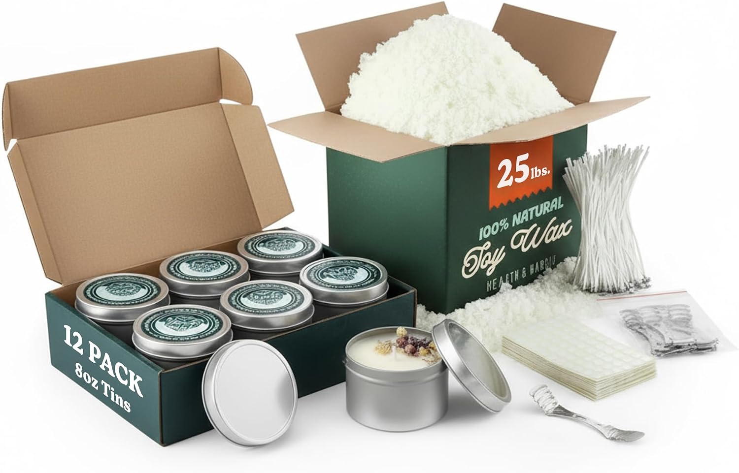 25 libbre. Cera di soia per ca - Soy Wax Flake recensione e prezzo