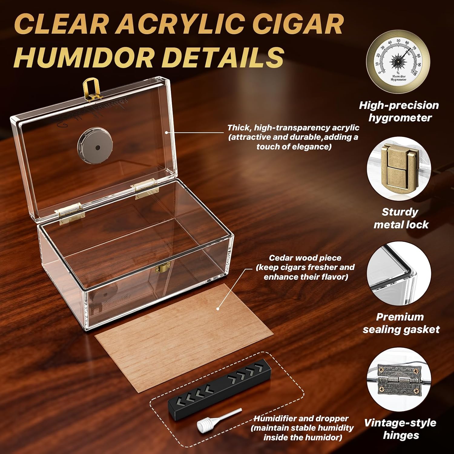 Humidor da Tavolo in Acrilico  - Home Fragrance Maple Walnut recensione e prezzo