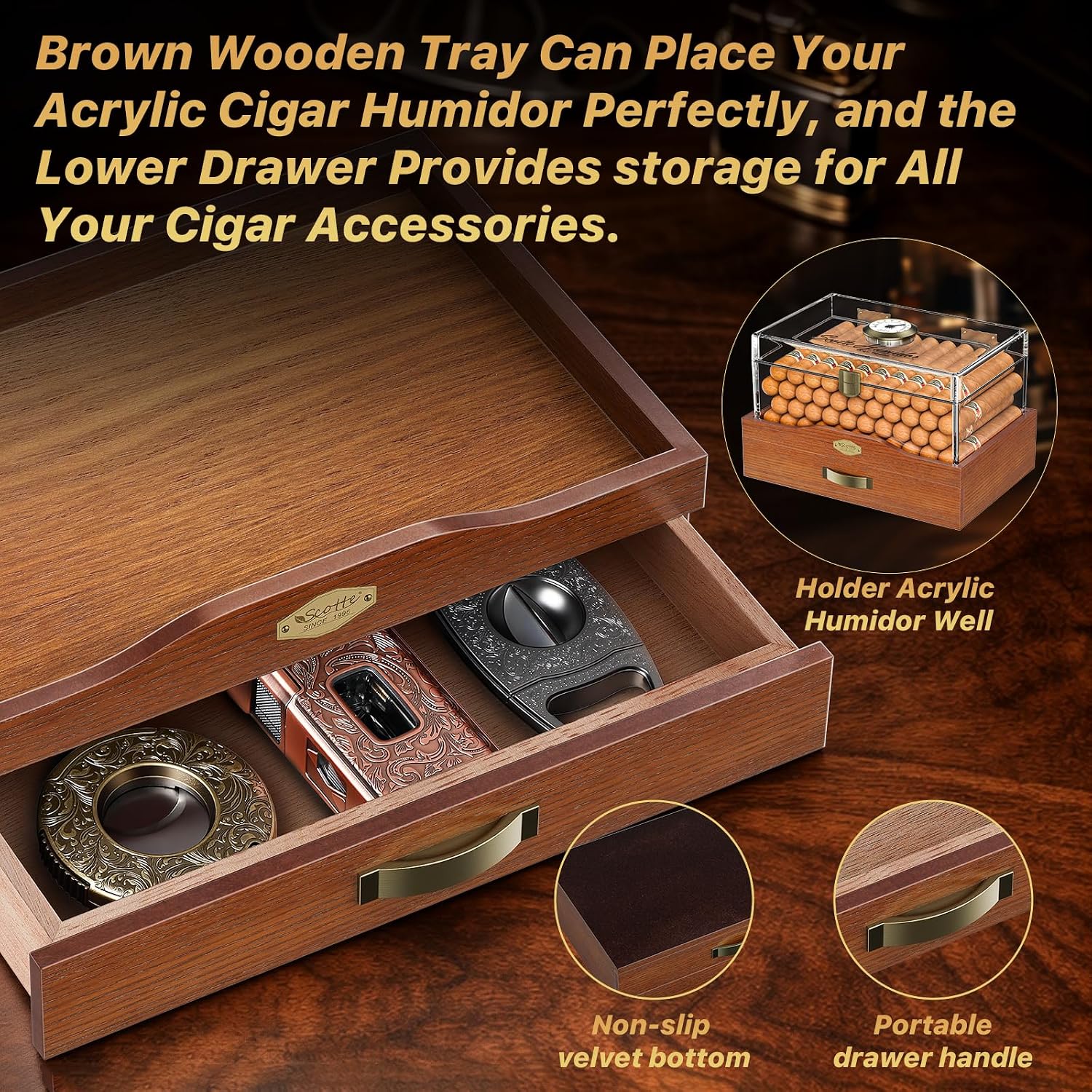 Humidor da Tavolo in Acrilico  - Home Fragrance Maple Walnut recensione e prezzo
